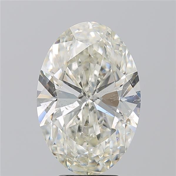 5.01ct K SI2 Rare Carat Ideal Cut Oval Diamond