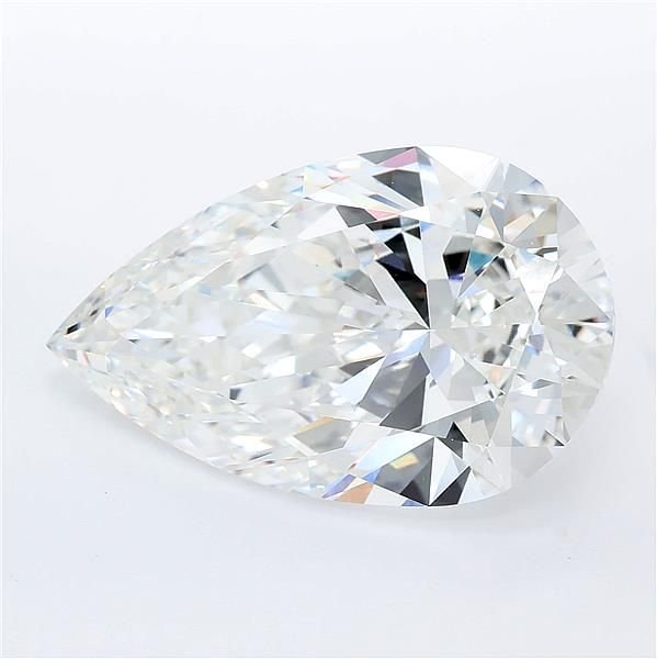 11.07ct F VVS2 Rare Carat Ideal Cut Pear Lab Grown Diamond