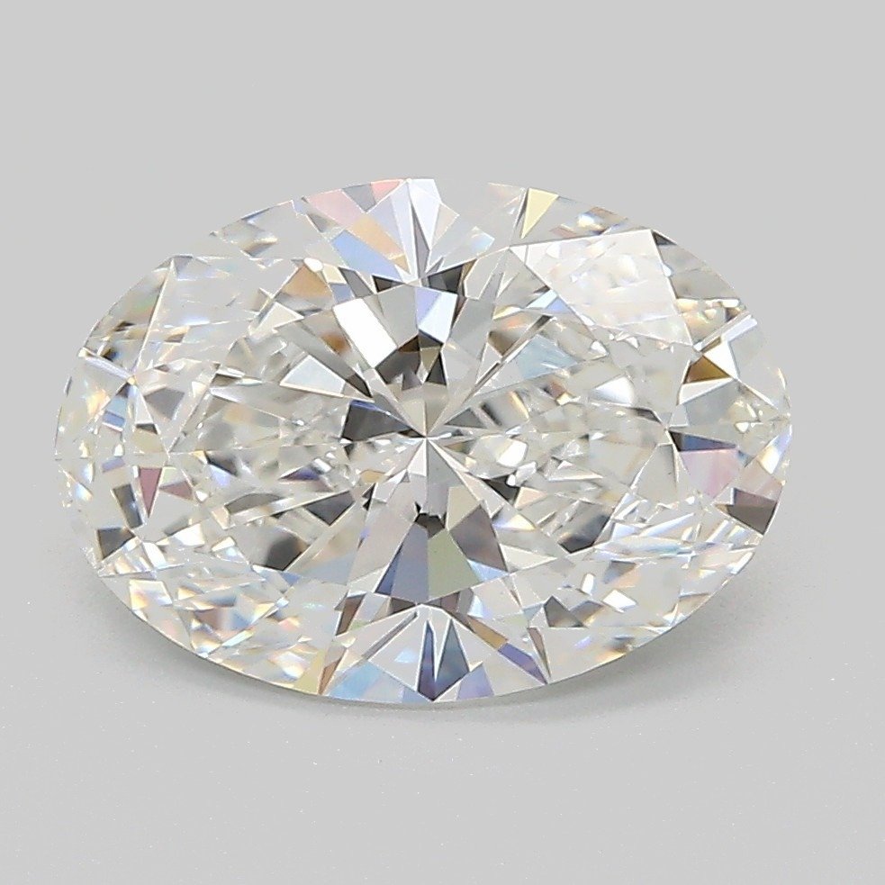 3.06ct E VVS2 Rare Carat Ideal Cut Oval Lab Grown Diamond