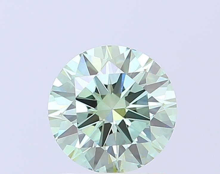 1.66 Ct. Fancy Vivid Green Round Lab Diamond