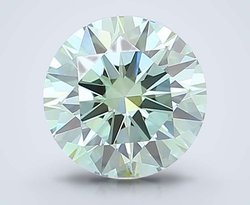 1.66 Ct. Fancy Vivid Green Round Lab Diamond