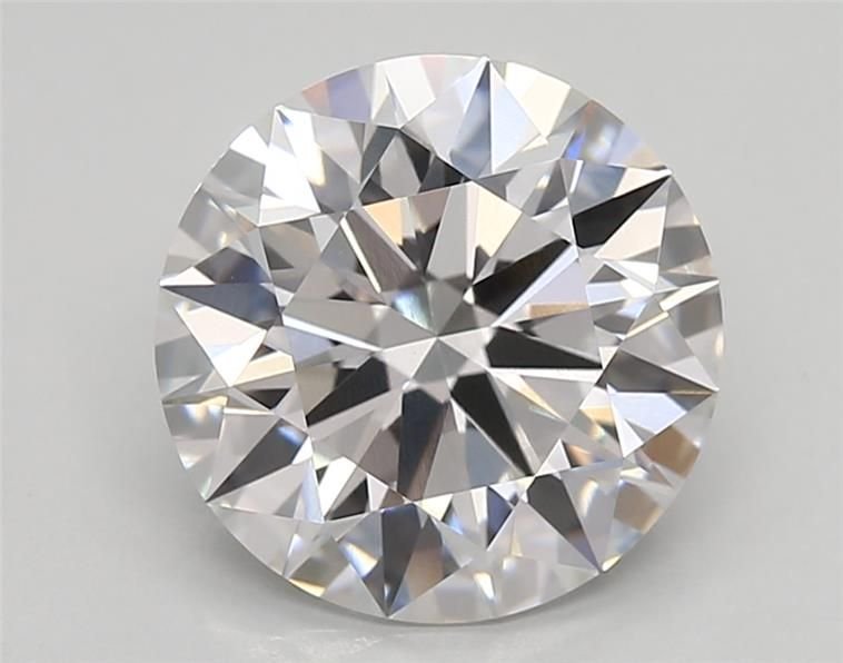 3.27ct D VVS2 Rare Carat Ideal Cut Round Lab Grown Diamond