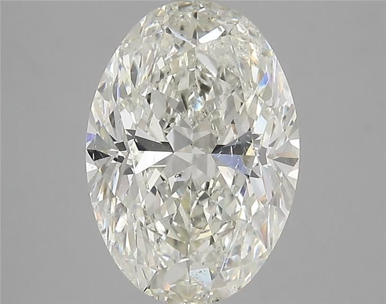 4.05ct J SI1 Rare Carat Ideal Cut Oval Diamond