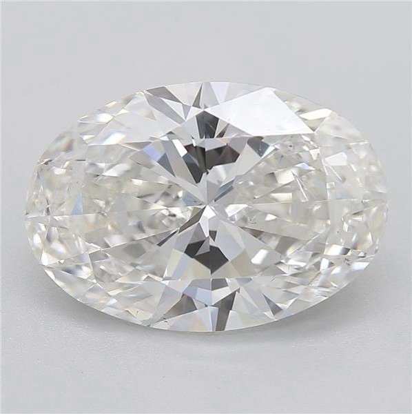 3.01ct H SI1 Rare Carat Ideal Cut Oval Diamond