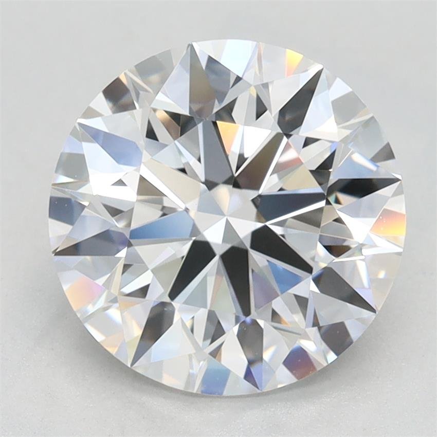 2.47ct D VVS2 Rare Carat Ideal Cut Round Lab Grown Diamond