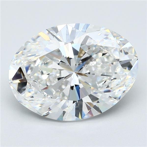 8.08ct F VS2 Rare Carat Ideal Cut Oval Diamond