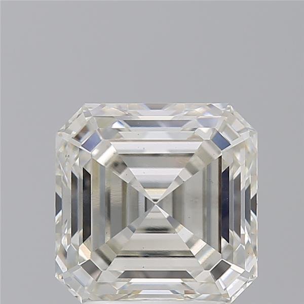 3.04ct H VS2 Rare Carat Ideal Cut Asscher Lab Grown Diamond