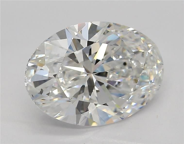 3.01ct E SI2 Rare Carat Ideal Cut Oval Lab Grown Diamond