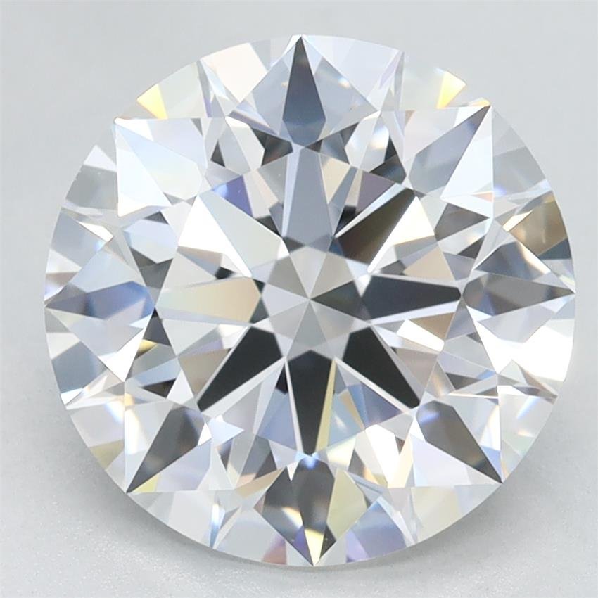 3.16ct D VVS2 Rare Carat Ideal Cut Round Lab Grown Diamond