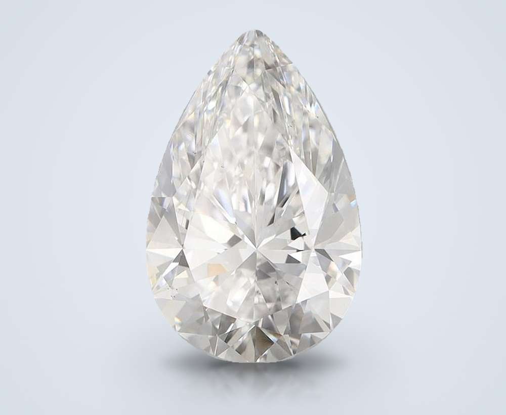 5.53 Carat Pear Lab Diamond