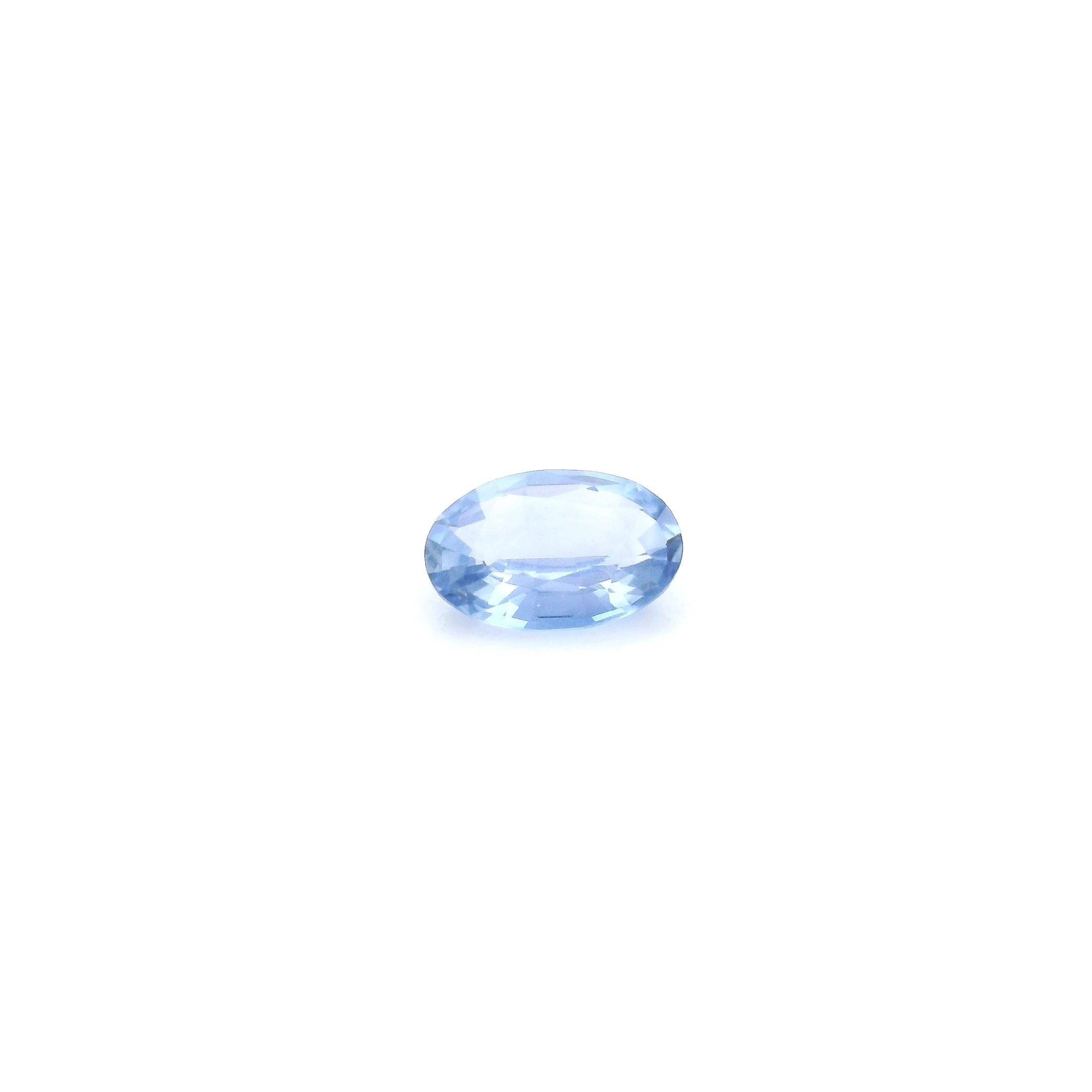 0.45 Carat Light Blue Oval Sapphire