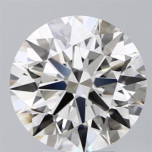 3.84ct H VS2 Rare Carat Ideal Cut Round Lab Grown Diamond