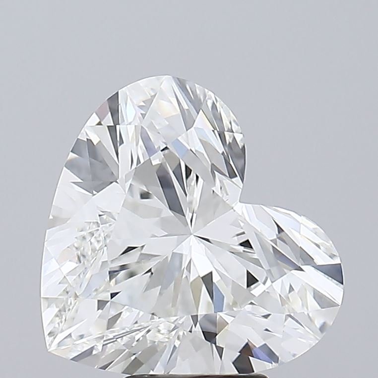 6.07ct F VVS2 Rare Carat Ideal Cut Heart Lab Grown Diamond