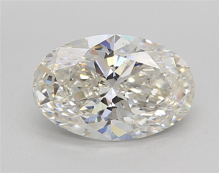 3.17ct H SI1 Rare Carat Ideal Cut Oval Lab Grown Diamond