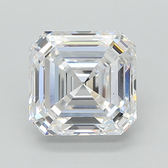 2.54ct E VS2 Excellent Cut Asscher Lab Grown Diamond