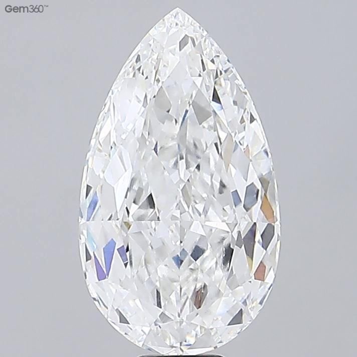 17.04ct F VVS2 Rare Carat Ideal Cut Pear Lab Grown Diamond