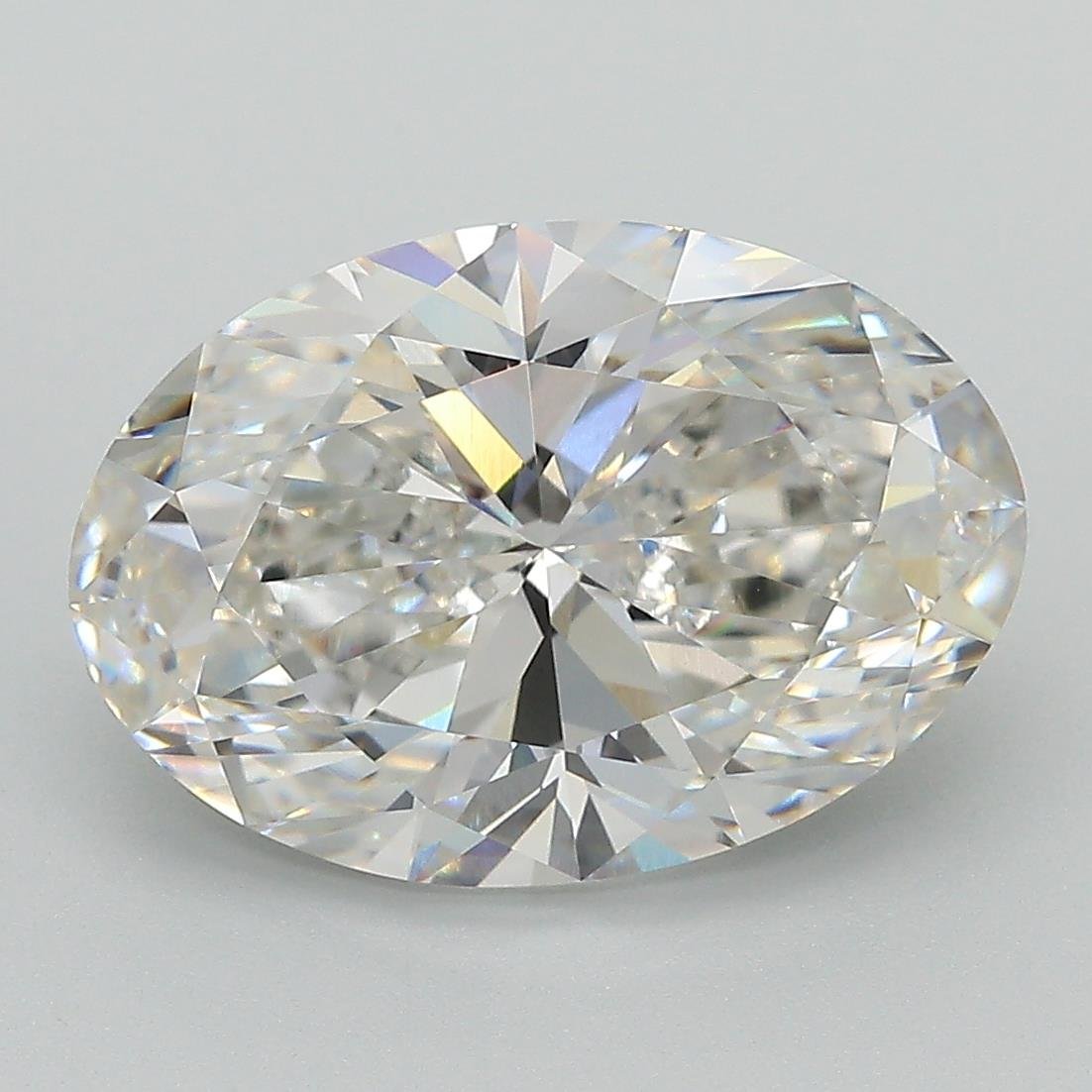 5.04ct F VVS2 Rare Carat Ideal Cut Oval Lab Grown Diamond