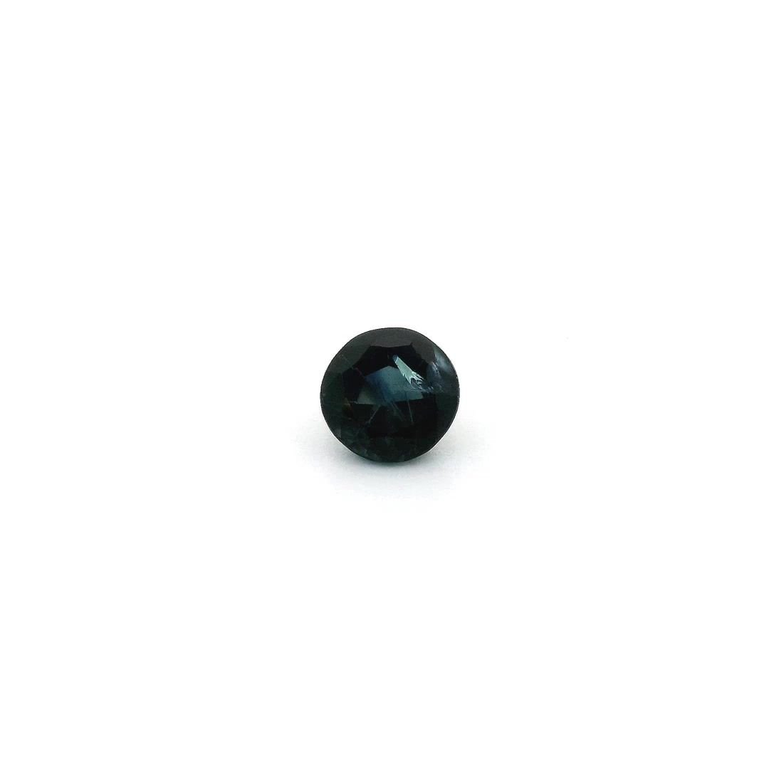 0.58 Carat Deep Blue Round Sapphire