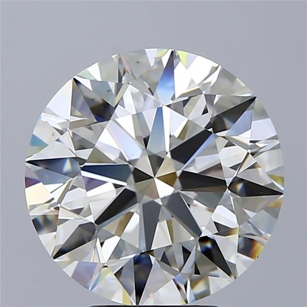 5.02ct J VS2 Rare Carat Ideal Cut Round Diamond