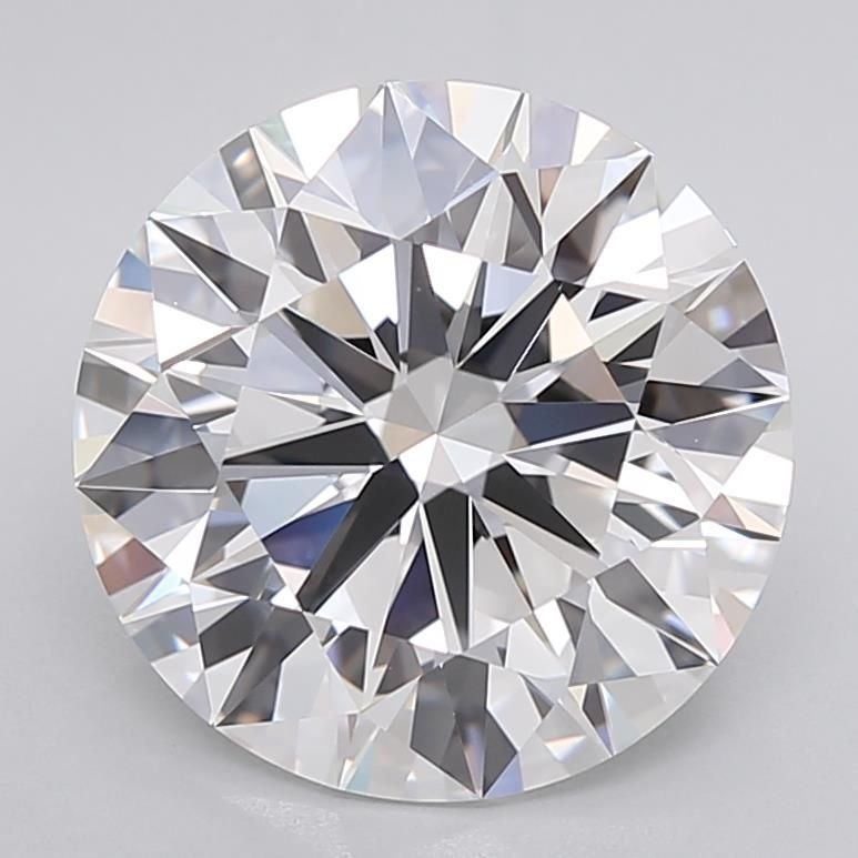 5.09ct F IF Rare Carat Ideal Cut Round Lab Grown Diamond