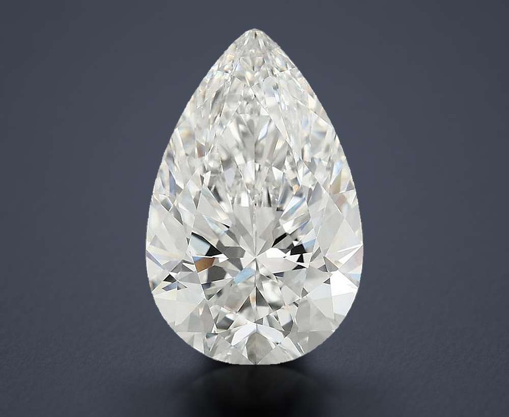 5.00 Carat Pear Lab Diamond