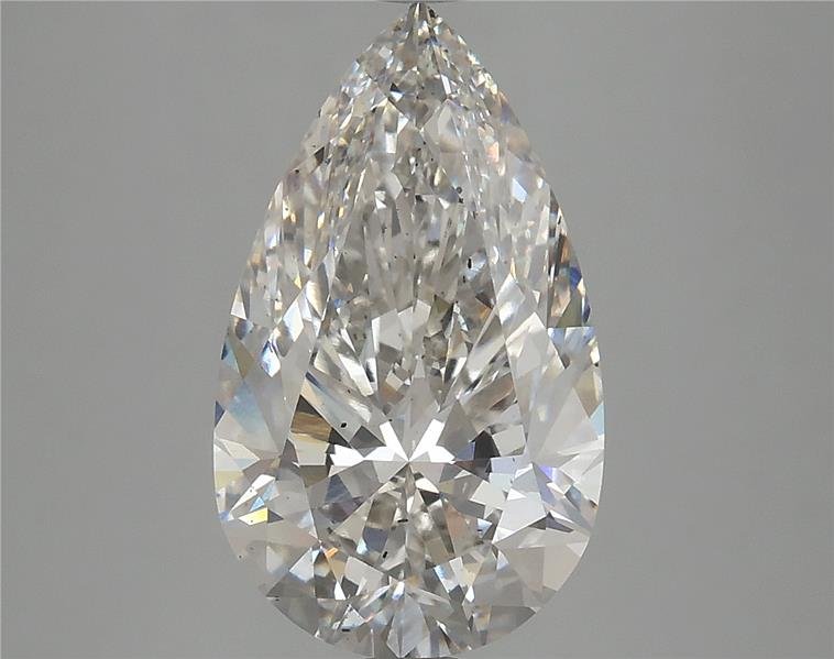 3.84ct H SI1 Rare Carat Ideal Cut Pear Lab Grown Diamond