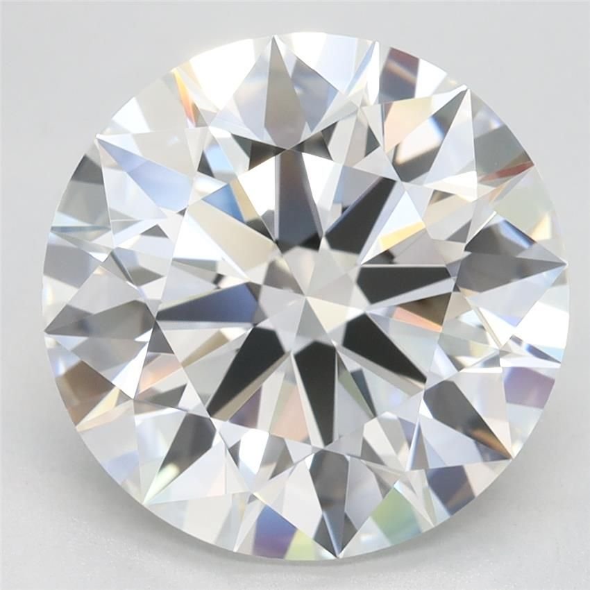 5.10ct F IF Rare Carat Ideal Cut Round Lab Grown Diamond