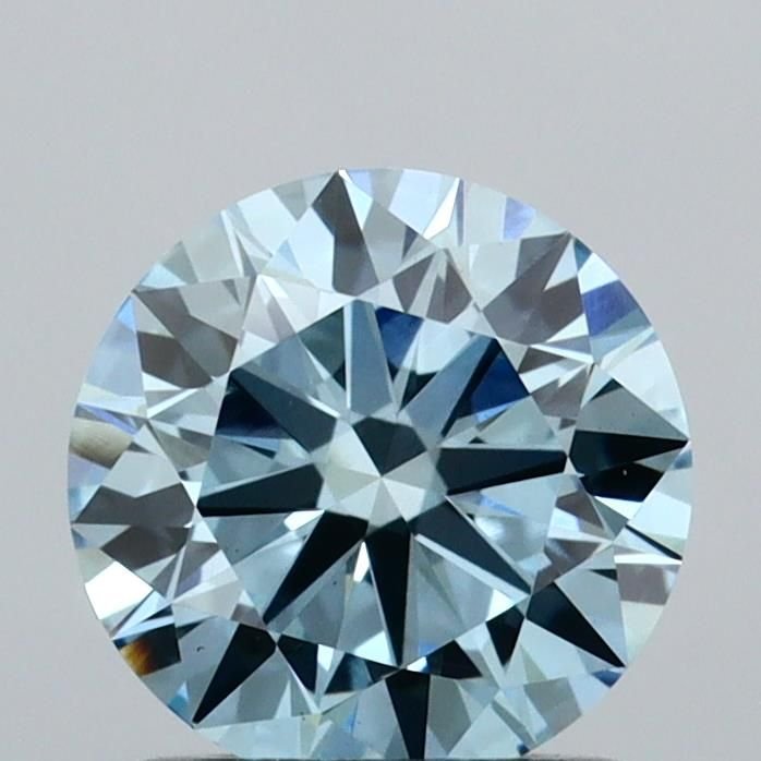 1.03 Ct. Fancy Vivid Blue Round Lab Diamond