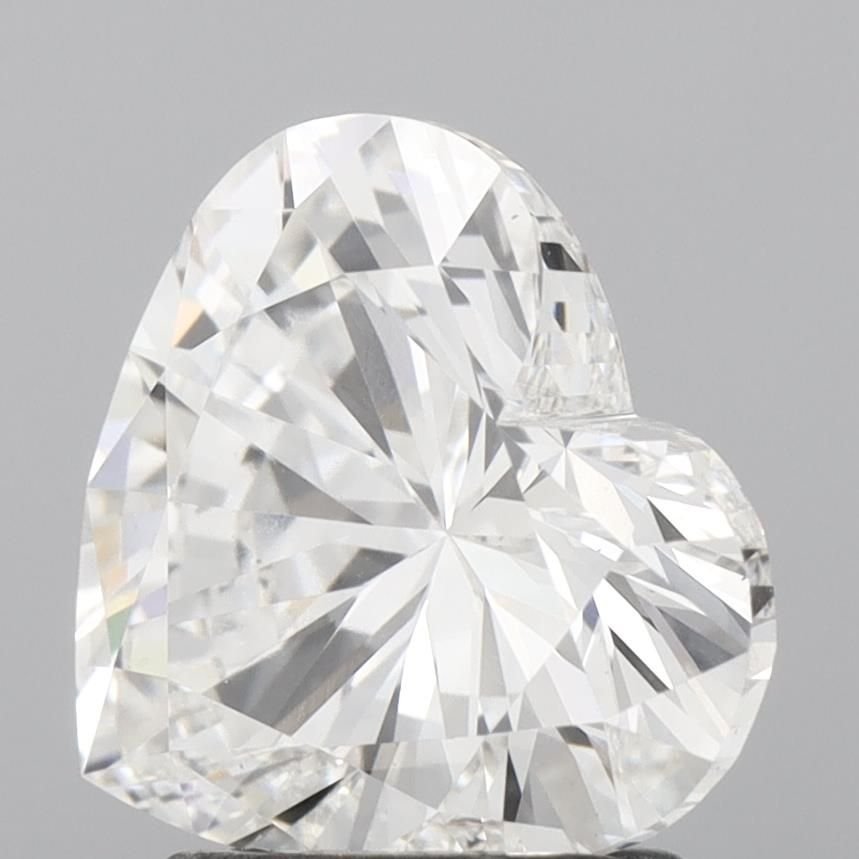 2.02ct F VS2 Rare Carat Ideal Cut Heart Lab Grown Diamond