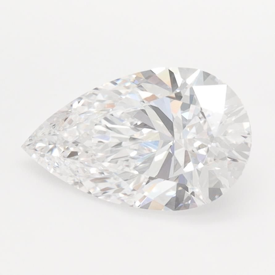 1.58ct E VVS2 Rare Carat Ideal Cut Pear Lab Grown Diamond