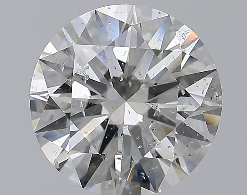 3.01ct G SI2 Rare Carat Ideal Cut Round Diamond