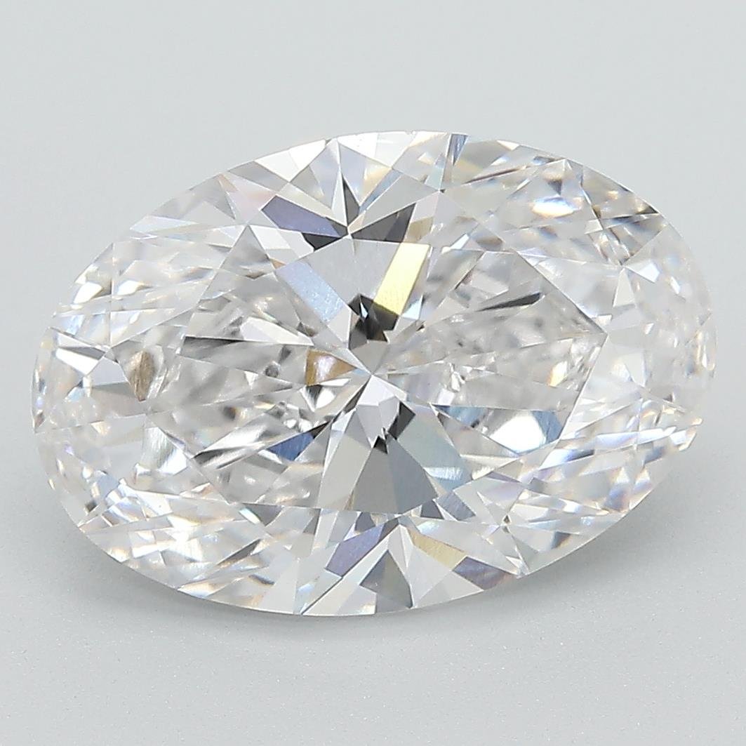 5.02ct F VS1 Rare Carat Ideal Cut Oval Lab Grown Diamond