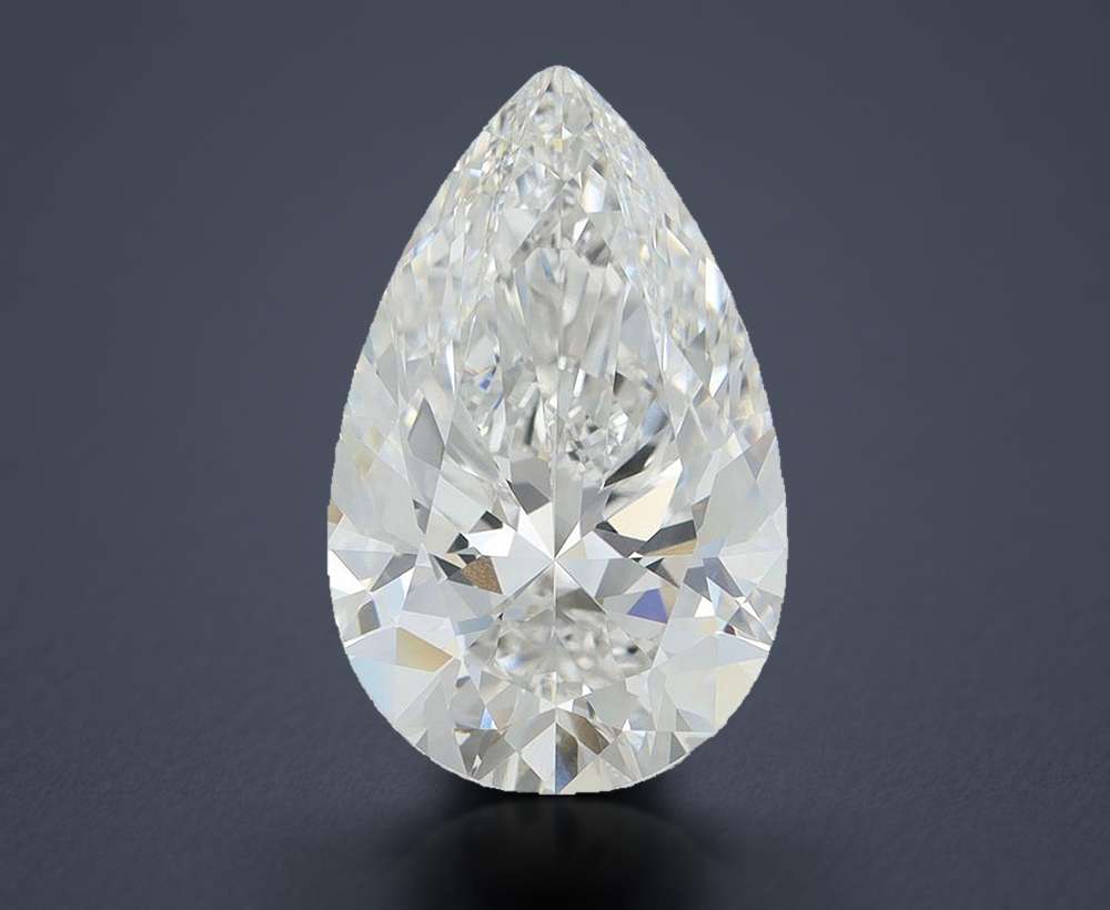 6.02 Carat Pear Lab Diamond