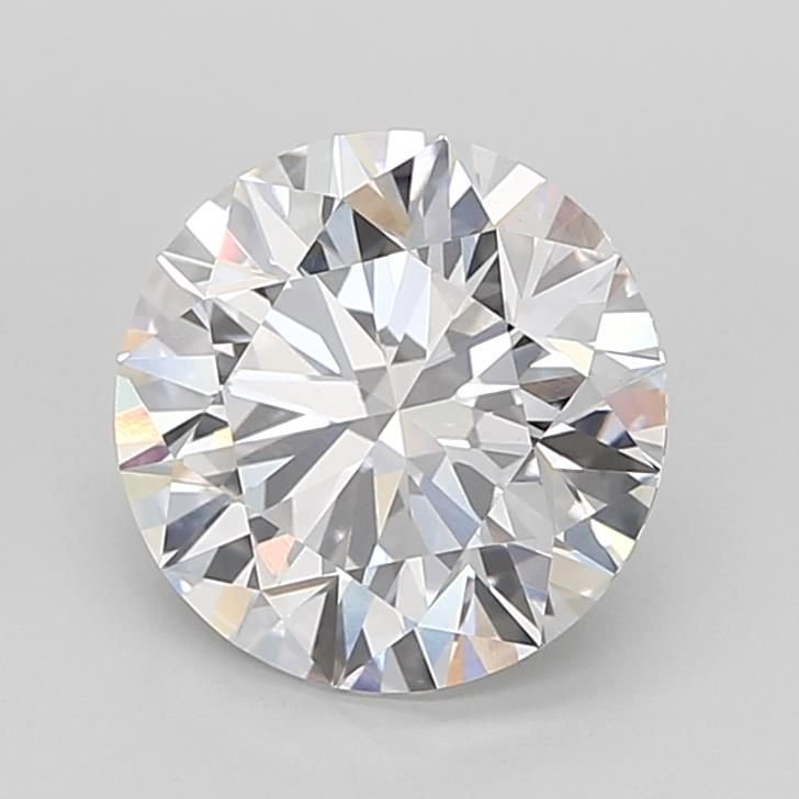 3.01ct E VS2 Rare Carat Ideal Cut Round Lab Grown Diamond