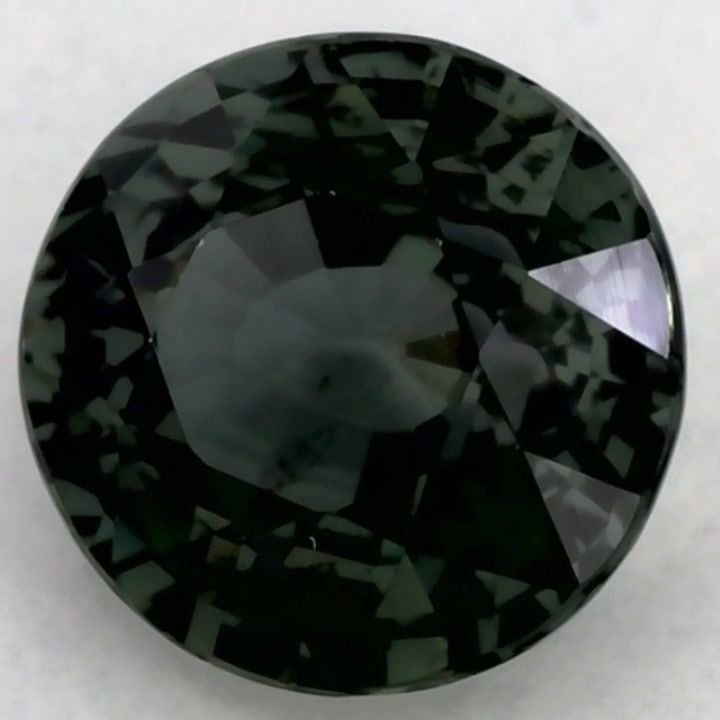 2.02 Carat Green Round Sapphire