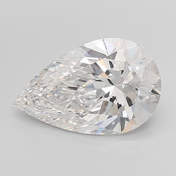 4.03ct F VS1 Rare Carat Ideal Cut Pear Lab Grown Diamond