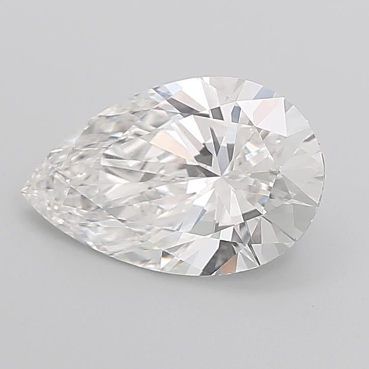5.06ct F VVS2 Rare Carat Ideal Cut Pear Lab Grown Diamond
