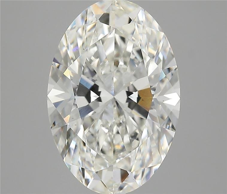 5.27ct H VS2 Rare Carat Ideal Cut Oval Lab Grown Diamond