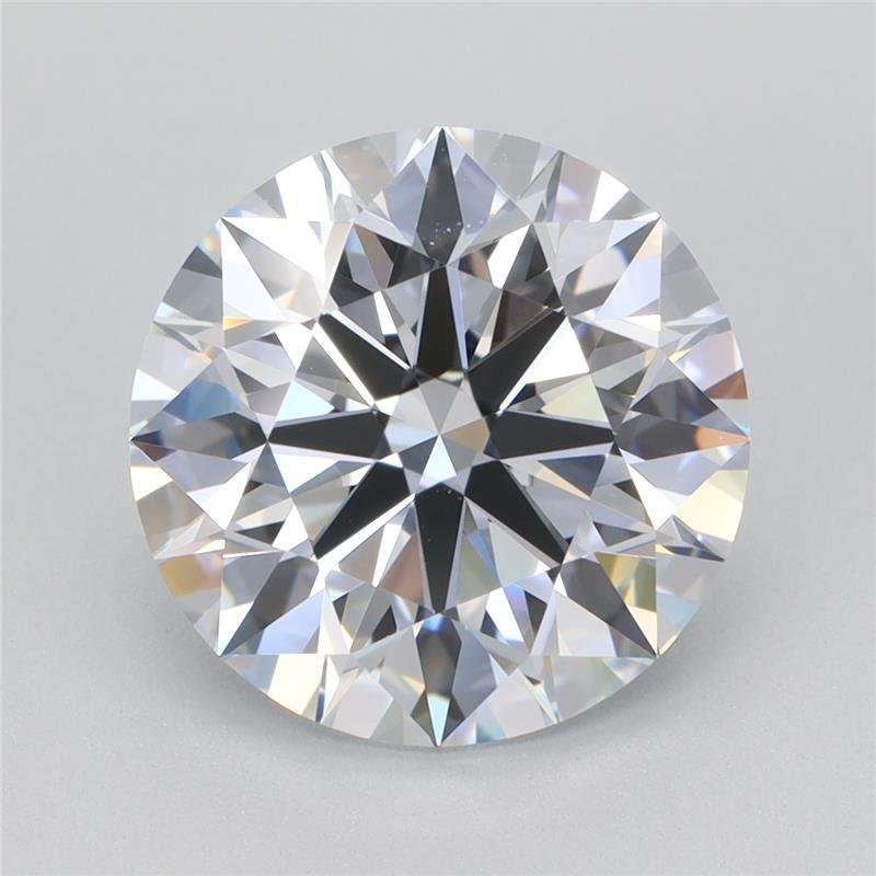 3.21ct D VVS1 Rare Carat Ideal Cut Round Lab Grown Diamond