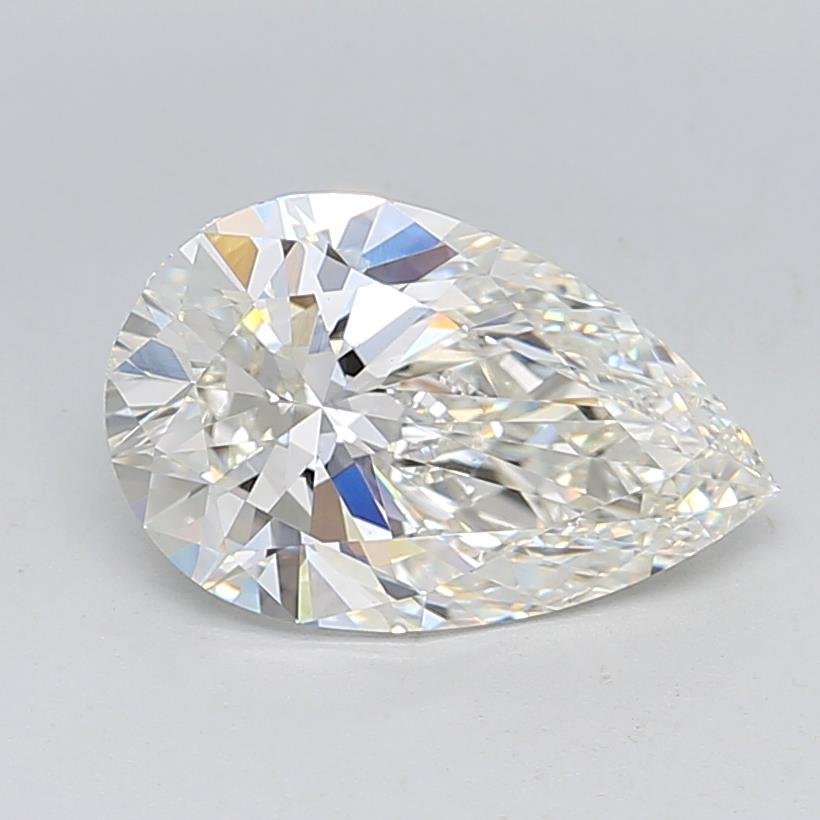 3.09ct G VVS2 Rare Carat Ideal Cut Pear Lab Grown Diamond