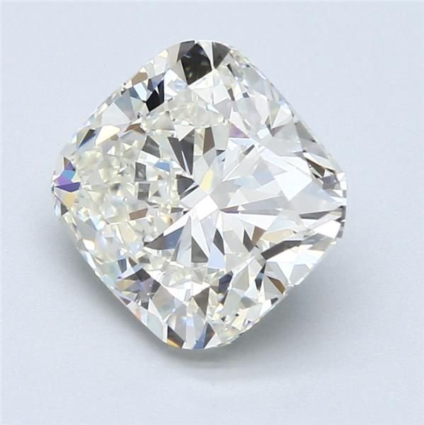 4.07ct K SI1 Very Good Cut Cushion Diamond