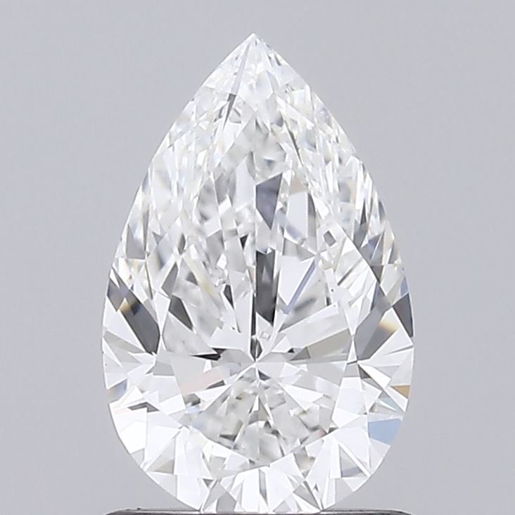 0.88ct E VS2 Rare Carat Ideal Cut Pear Lab Grown Diamond