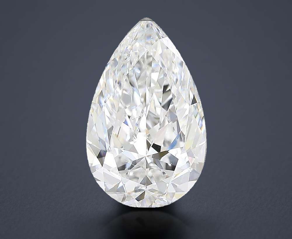 3.97 Carat Pear Natural Diamond