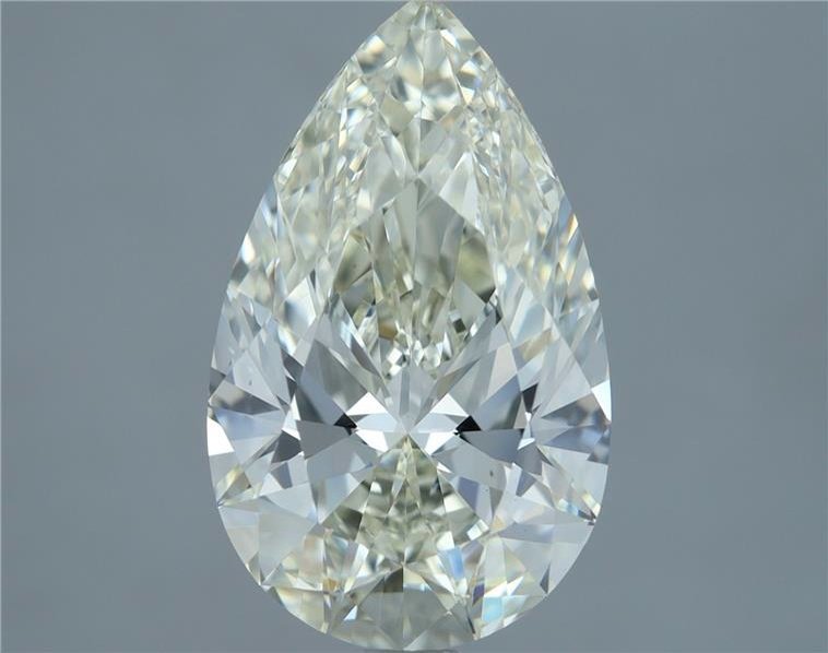 3.02ct K VS1 Rare Carat Ideal Cut Pear Diamond