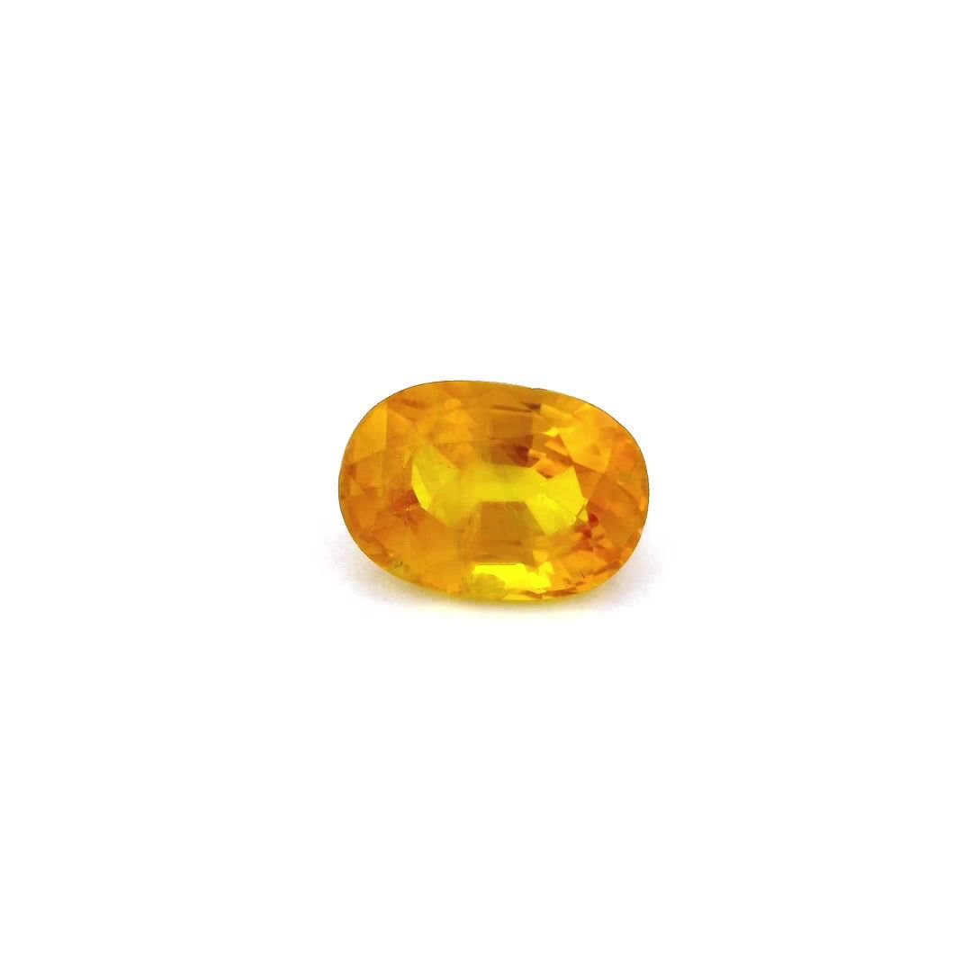 4.78 Carat Vivid Yellow Oval Sapphire
