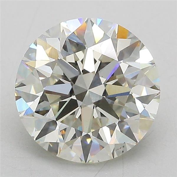 3.01ct J VS2 Excellent Cut Round Lab Grown Diamond