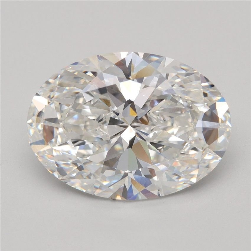 5.08ct F VVS2 Rare Carat Ideal Cut Oval Lab Grown Diamond