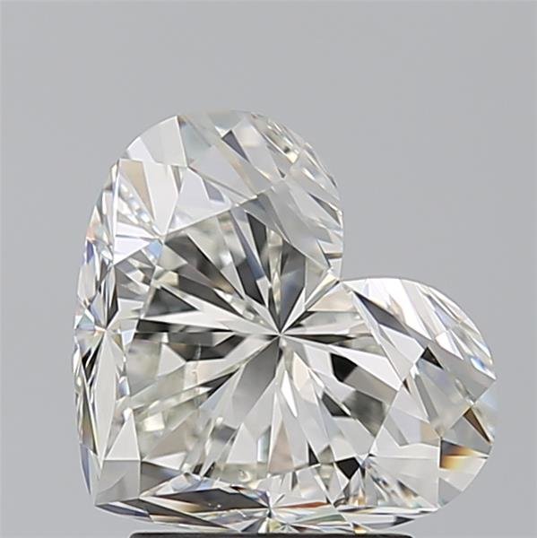 3.01ct H SI1 Rare Carat Ideal Cut Heart Diamond