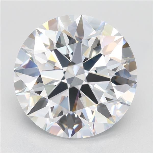 4.37ct F VVS1 Rare Carat Ideal Cut Round Lab Grown Diamond