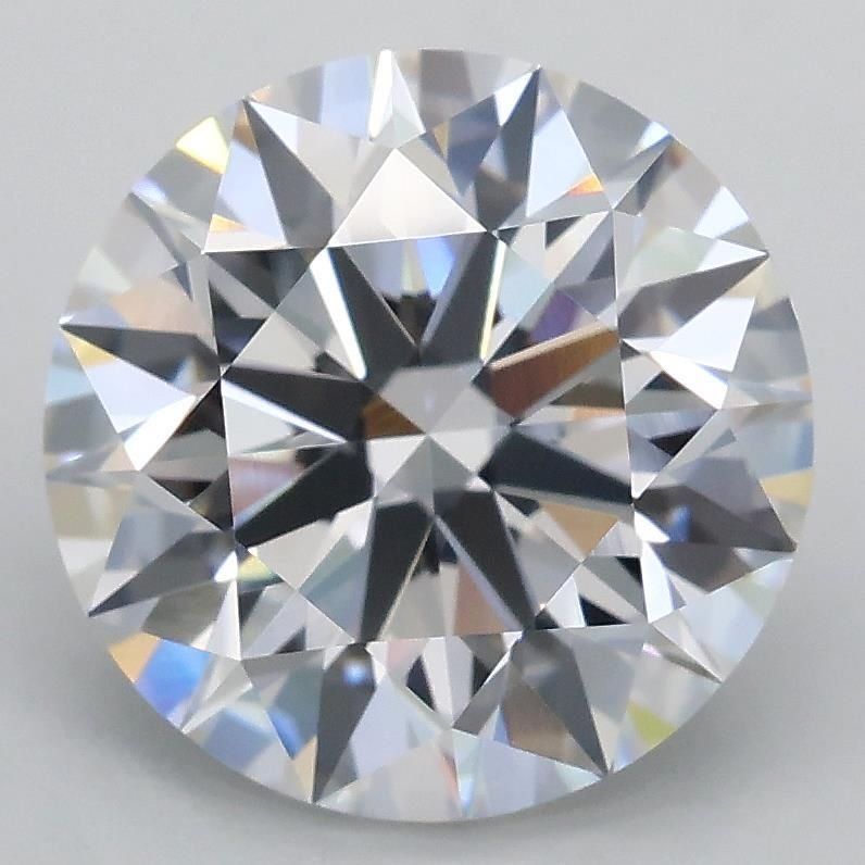 3.10ct E VVS2 Rare Carat Ideal Cut Round Lab Grown Diamond